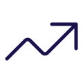 Trend line icon