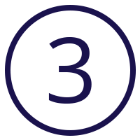 Number three icon
