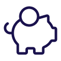 Piggy bank icon