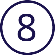 Number eight icon