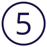 Number five icon