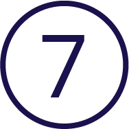 Number seven icon