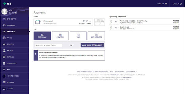 Payments | TSB