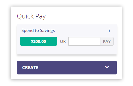 Screenshot of Quick Pay fields