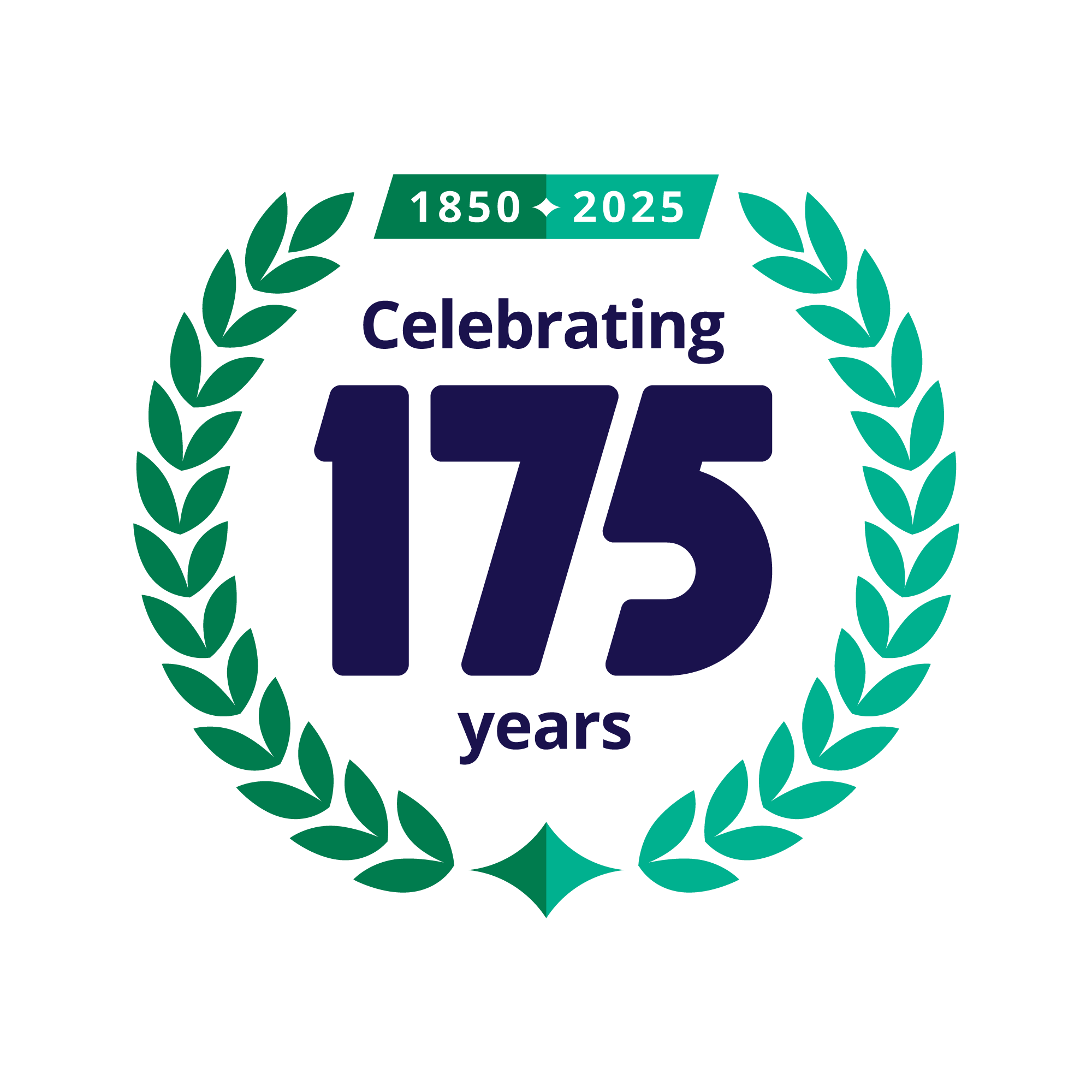 TSB 175 years celebration logo (1850-2025)