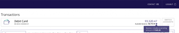 Transactions TSB website