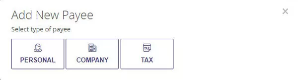 Add new payee TSB website
