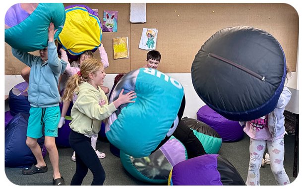 TSB banners transformed into bean bags