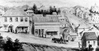 Historical illustration of New Plymouth Savings Bank