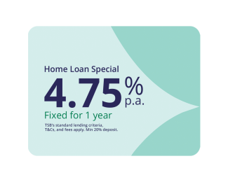 TSB special home loan rate fixed for 1 year