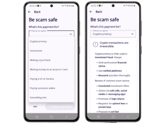 Payment purpose screenshots in android phone