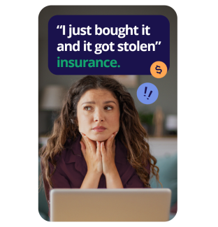 Woman sitting at her laptop with her head in her hands 