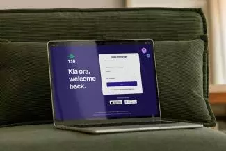 TSB online banking login screen