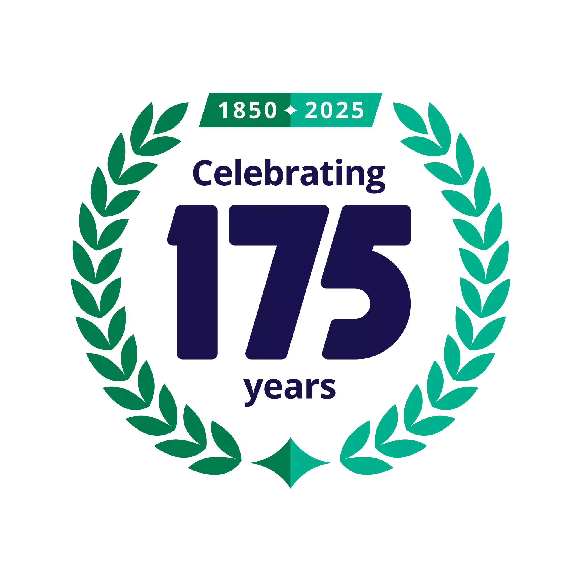 TSB 175 years celebration logo (1850-2025)