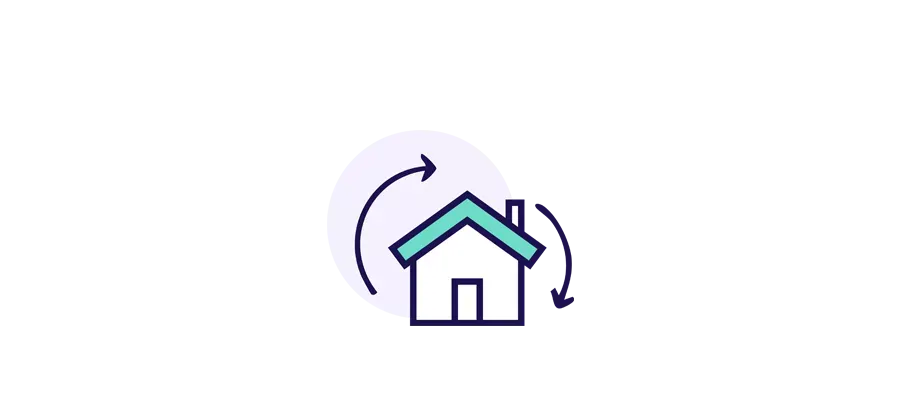 revolving home loan structure icon