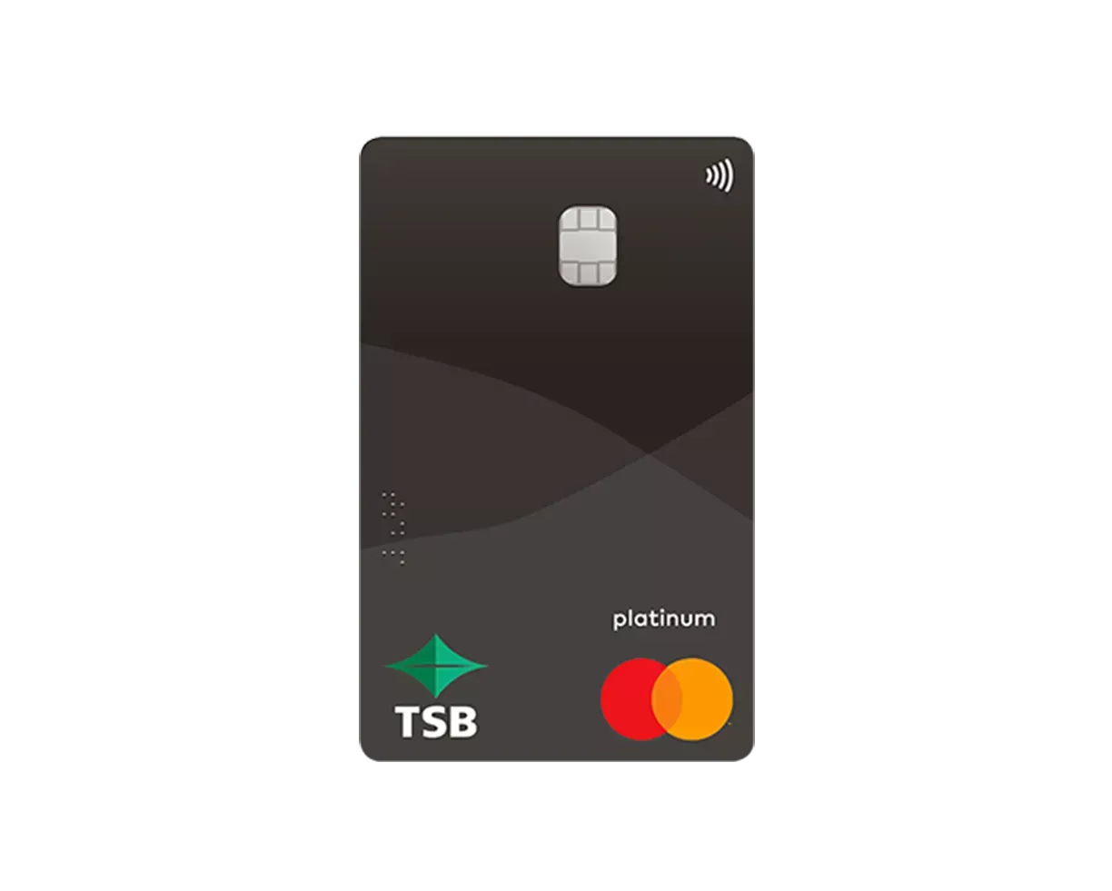TSB Platinum Mastercard vertical