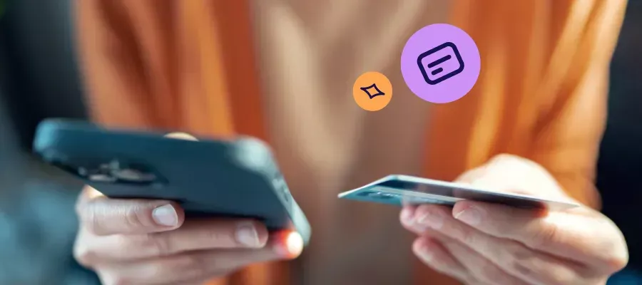 Smartphone displaying TSB mobile banking app used for secure account access