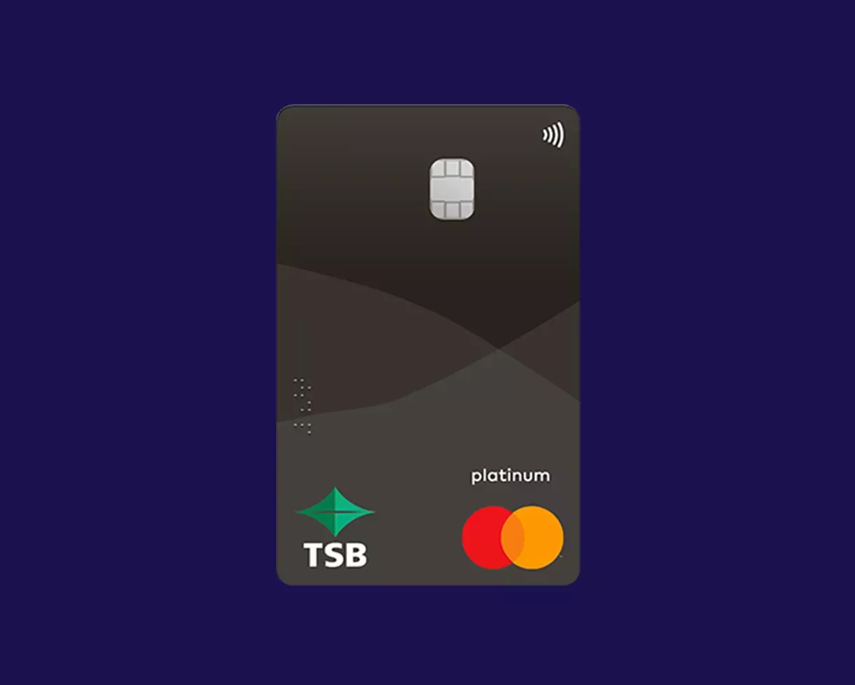 TSB Platinum Mastercard credit card with premium benefits and features
