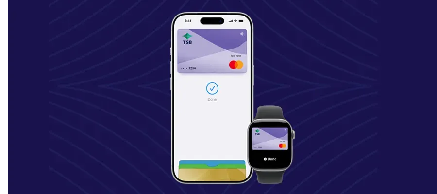 Digital wallet on a smartphone and smartwatch for contactless payments