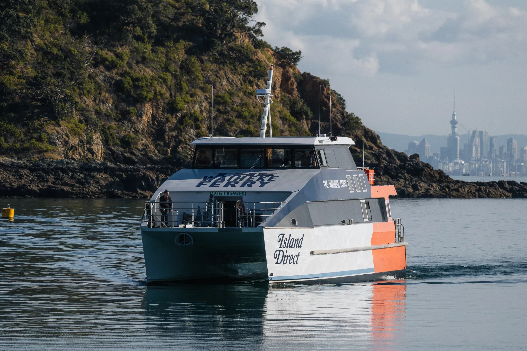 Island Direct ferry on the water