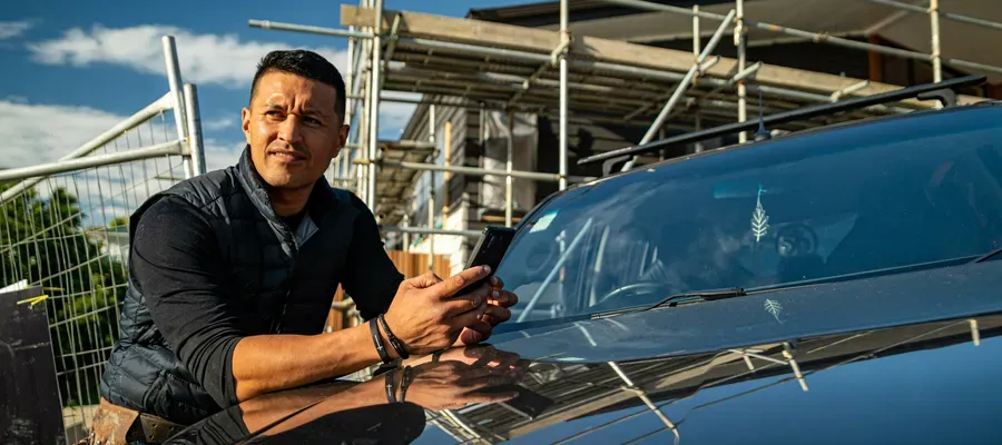 Business customer managing short-term cash flow with an overdraft facility.
